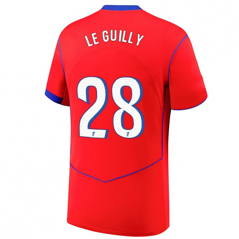 Danxen Dames Jade Le Guilly #28 Rood Blauw Wit Thuisshirt Derde Tenue 2025/26 T-Shirt