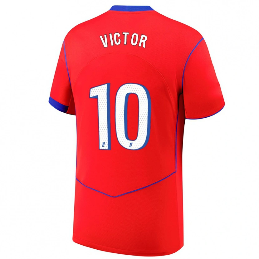 Danxen Dames Ayrton Victor #10 Rood Blauw Wit Thuisshirt Derde Tenue 2025/26 T-Shirt