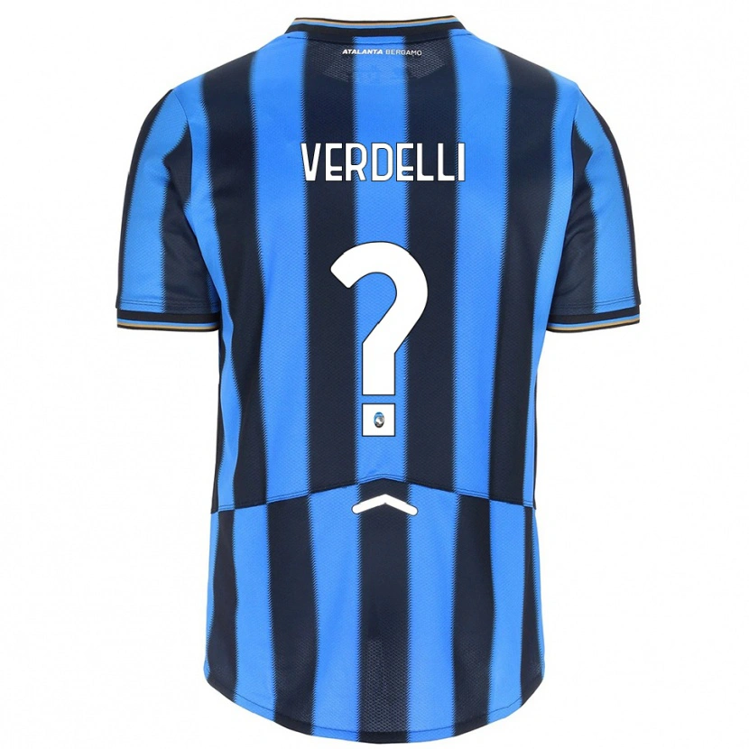 Danxen Kinderen Davide Verdelli #0 Hemelblauw Zwart Thuisshirt Thuistenue 2025/26 T-Shirt