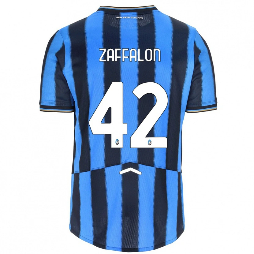 Danxen Kinderen Lorenzo Zaffalon #42 Hemelblauw Zwart Thuisshirt Thuistenue 2025/26 T-Shirt