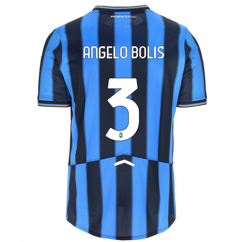 Danxen Kinderen Tommaso Angelo Bolis #3 Hemelblauw Zwart Thuisshirt Thuistenue 2025/26 T-Shirt