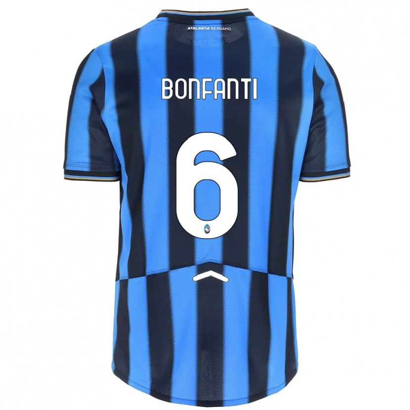 Danxen Kinderen Giovanni Bonfanti #6 Hemelblauw Zwart Thuisshirt Thuistenue 2025/26 T-Shirt