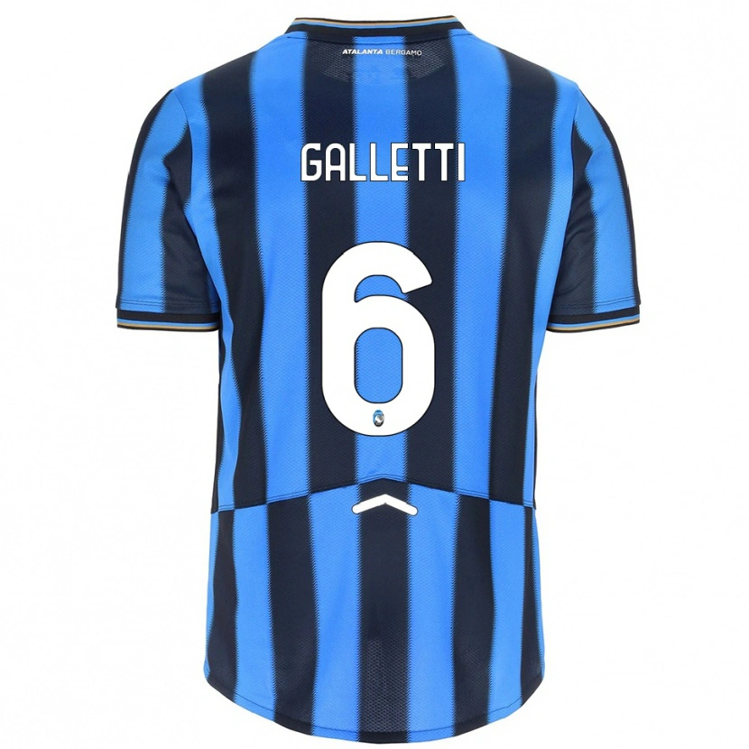 Danxen Kinderen Elia Galletti #6 Hemelblauw Zwart Thuisshirt Thuistenue 2025/26 T-Shirt