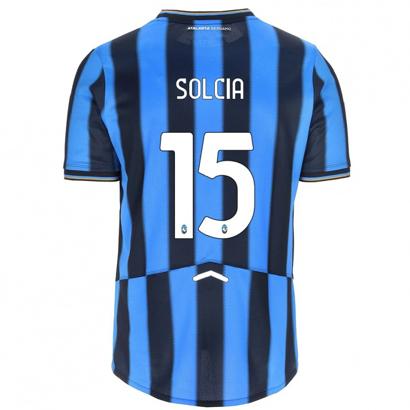 Danxen Kinderen Daniele Solcia #15 Hemelblauw Zwart Thuisshirt Thuistenue 2025/26 T-Shirt