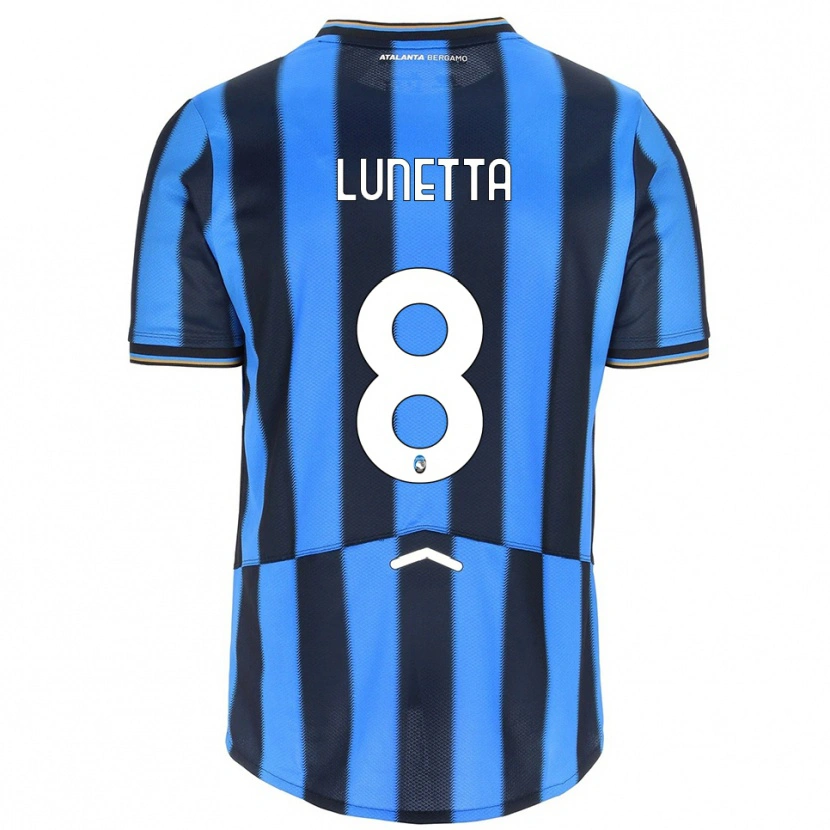 Danxen Kinderen Gabriel Lunetta #8 Hemelblauw Zwart Thuisshirt Thuistenue 2025/26 T-Shirt