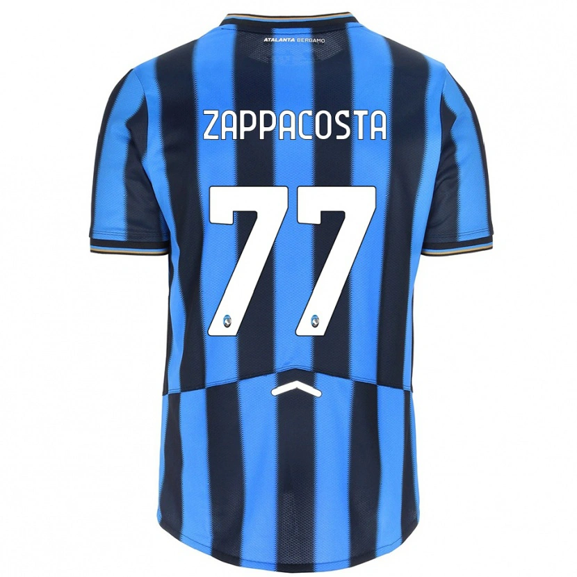 Danxen Kinderen Davide Zappacosta #77 Hemelblauw Zwart Thuisshirt Thuistenue 2025/26 T-Shirt
