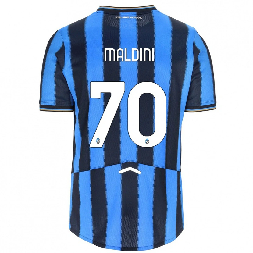 Danxen Kinderen Daniel Maldini #70 Hemelblauw Zwart Thuisshirt Thuistenue 2025/26 T-Shirt
