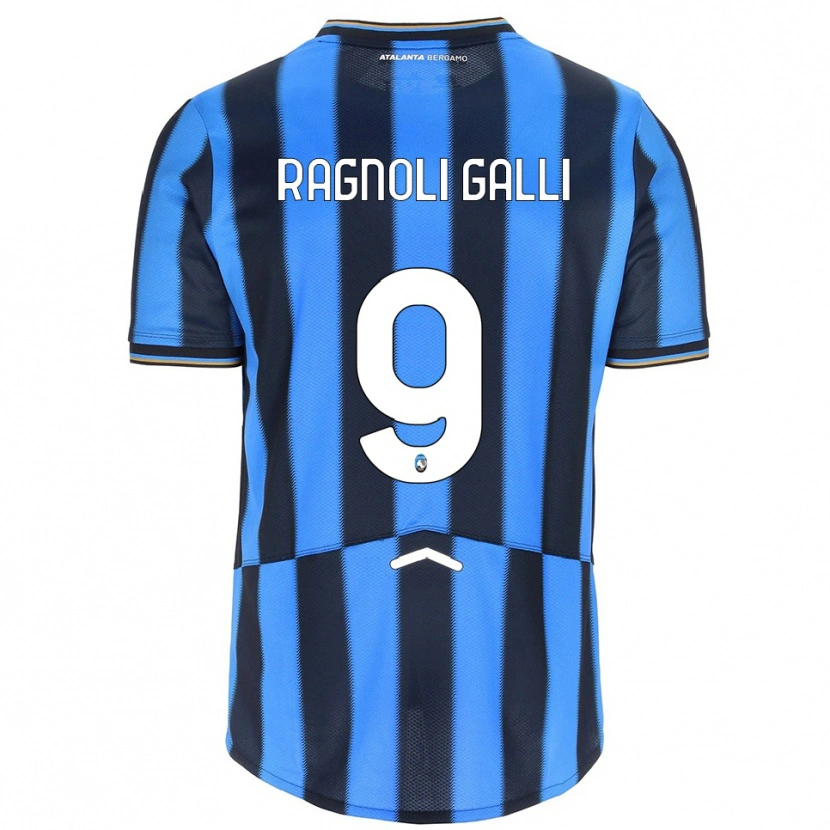 Danxen Kinderen Federico Ragnoli Galli #9 Hemelblauw Zwart Thuisshirt Thuistenue 2025/26 T-Shirt