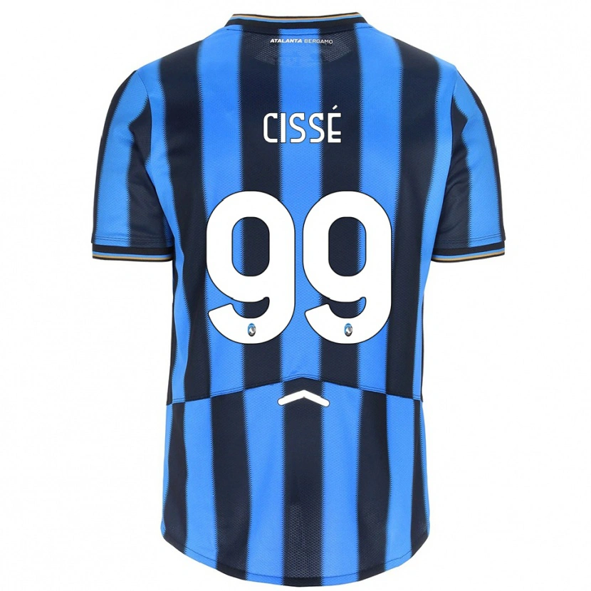 Danxen Kinderen Moustapha Cissé #99 Hemelblauw Zwart Thuisshirt Thuistenue 2025/26 T-Shirt
