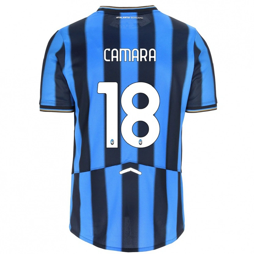 Danxen Kinderen Ibrahima Camara #18 Hemelblauw Zwart Thuisshirt Thuistenue 2025/26 T-Shirt