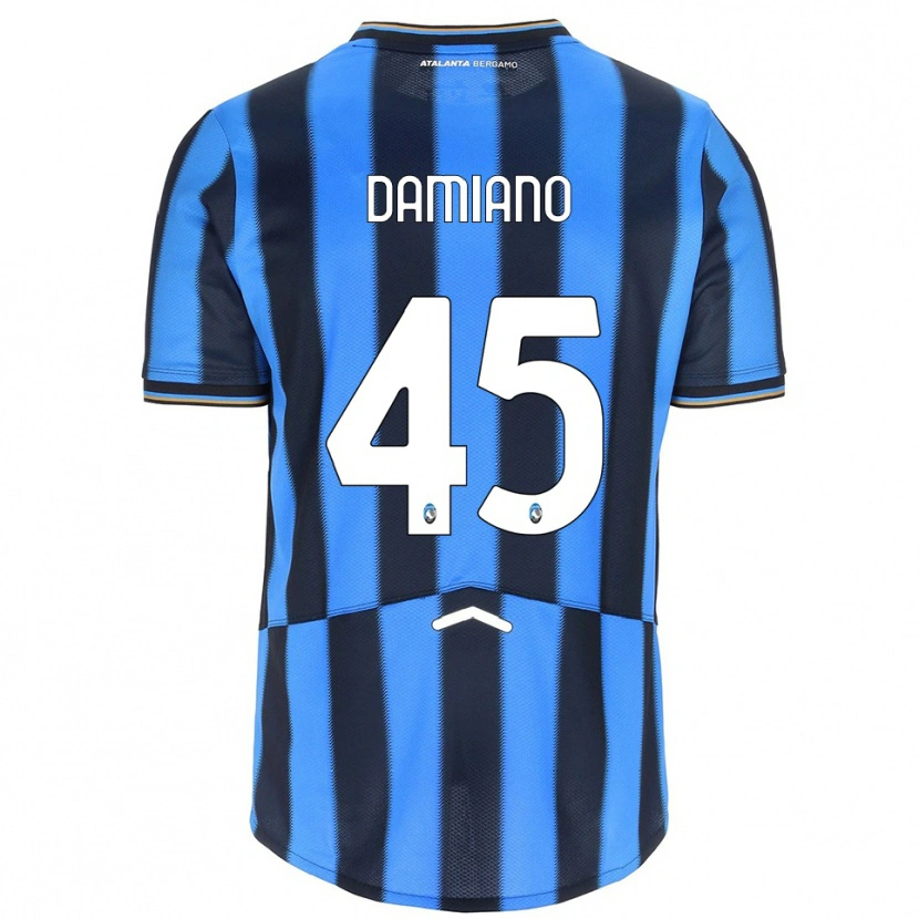 Danxen Kinderen Vincenzo Damiano #45 Hemelblauw Zwart Thuisshirt Thuistenue 2025/26 T-Shirt