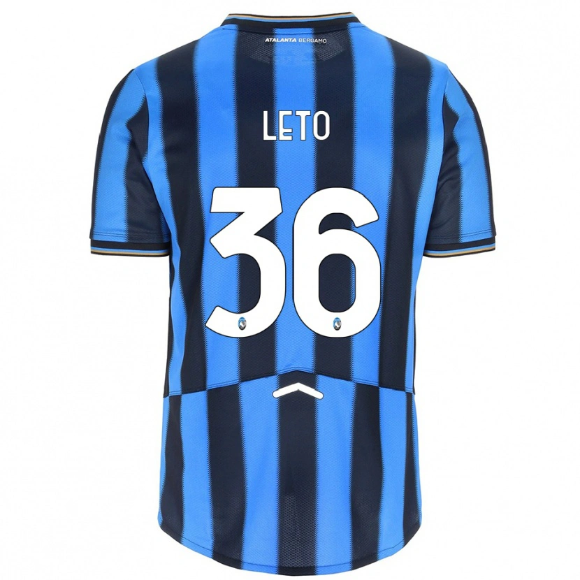 Danxen Kinderen Manuel Leto #36 Hemelblauw Zwart Thuisshirt Thuistenue 2025/26 T-Shirt