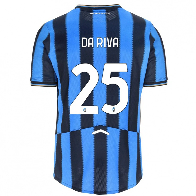 Danxen Kinderen Jacopo Da Riva #25 Hemelblauw Zwart Thuisshirt Thuistenue 2025/26 T-Shirt