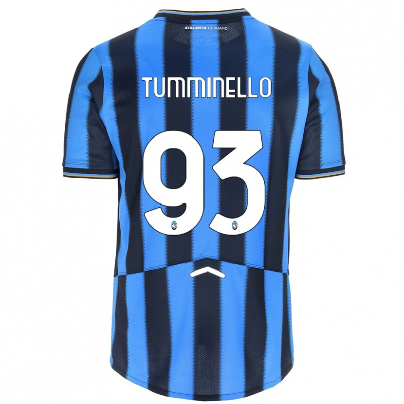 Danxen Kinderen Marco Tumminello #93 Hemelblauw Zwart Thuisshirt Thuistenue 2025/26 T-Shirt