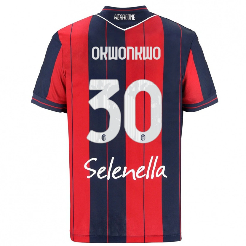 Danxen Kinderen Orji Okwonkwo #30 Rood Marineblauw Thuisshirt Thuistenue 2025/26 T-Shirt