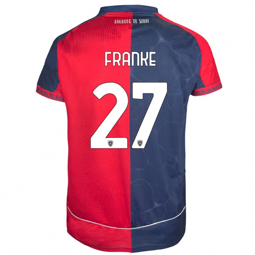 Danxen Kinderen Antoni Franke #27 Rood Marineblauw Thuisshirt Thuistenue 2025/26 T-Shirt