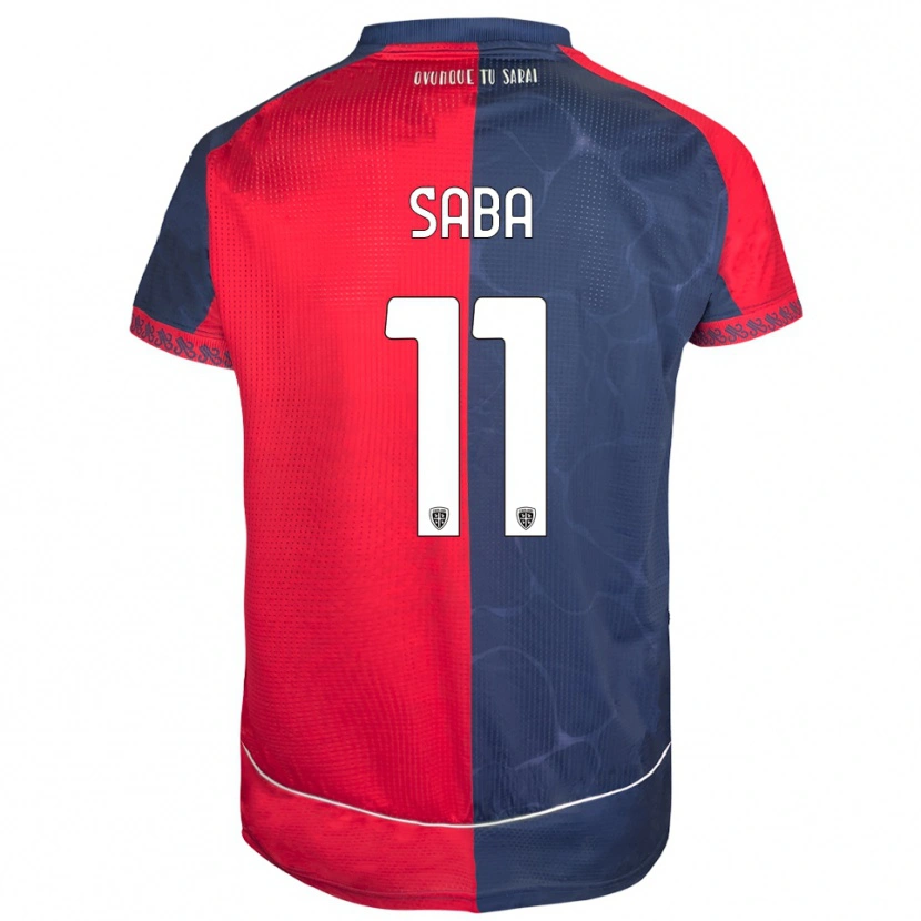 Danxen Kinderen Alessio Saba #11 Rood Marineblauw Thuisshirt Thuistenue 2025/26 T-Shirt