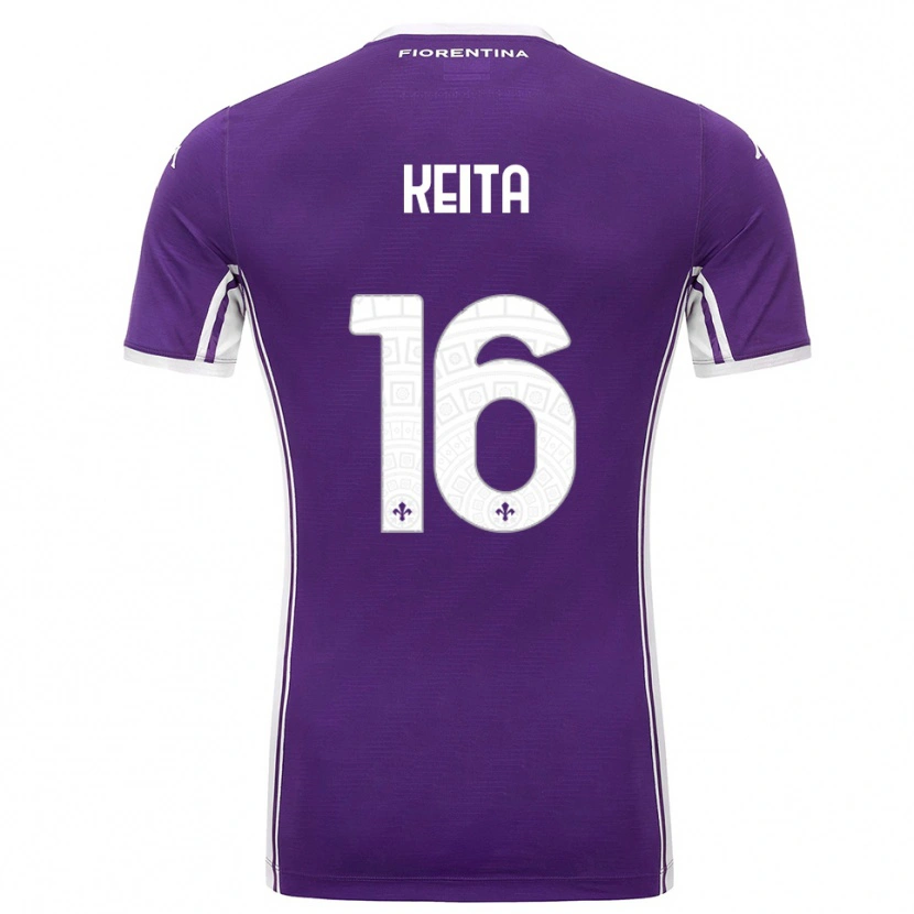 Danxen Kinderen Bala Keita #16 Paars Wit Thuisshirt Thuistenue 2025/26 T-Shirt