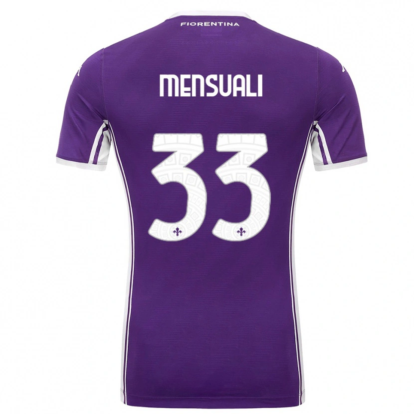 Danxen Kinderen Alice Mensuali #33 Paars Wit Thuisshirt Thuistenue 2025/26 T-Shirt