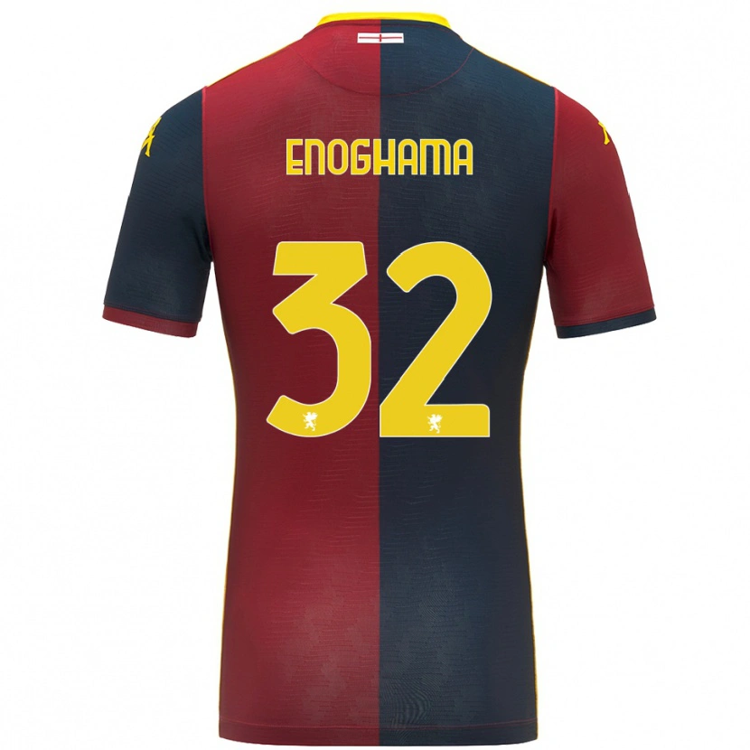 Danxen Kinderen Isaac Enoghama #32 Rood Koningsblauw Thuisshirt Thuistenue 2025/26 T-Shirt