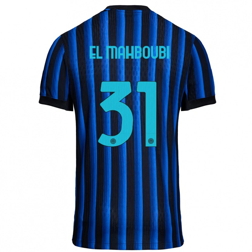Danxen Kinderen Anas El Mahboubi #31 Zwart Blauw Thuisshirt Thuistenue 2025/26 T-Shirt