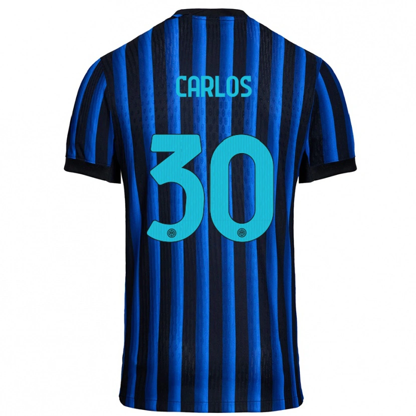 Danxen Kinderen Carlos Augusto #30 Zwart Blauw Thuisshirt Thuistenue 2025/26 T-Shirt