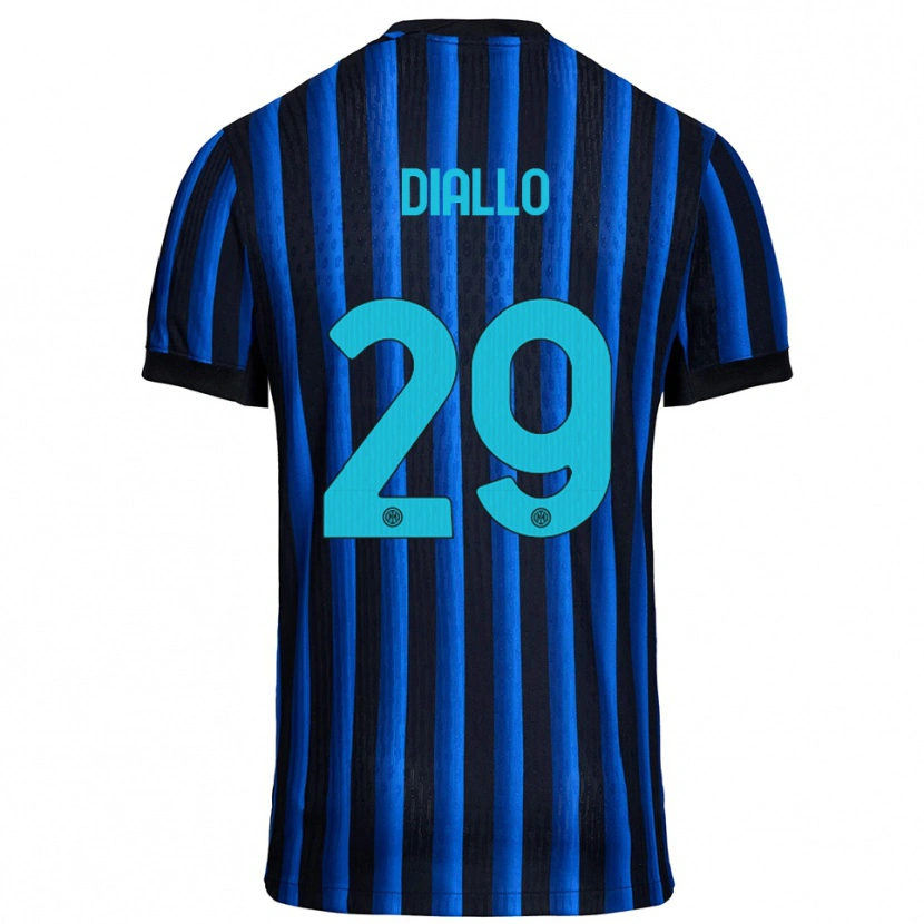 Danxen Kinderen Oumar Diallo #29 Zwart Blauw Thuisshirt Thuistenue 2025/26 T-Shirt