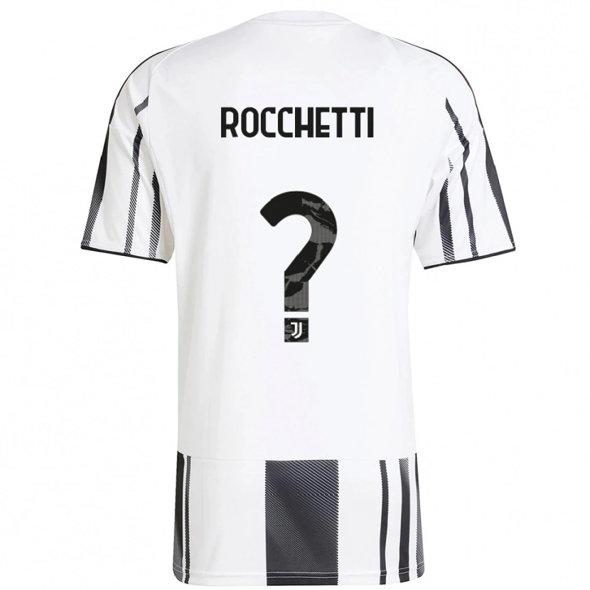 Danxen Kinderen Edoardo Rocchetti #0 Wit Zwart Thuisshirt Thuistenue 2025/26 T-Shirt