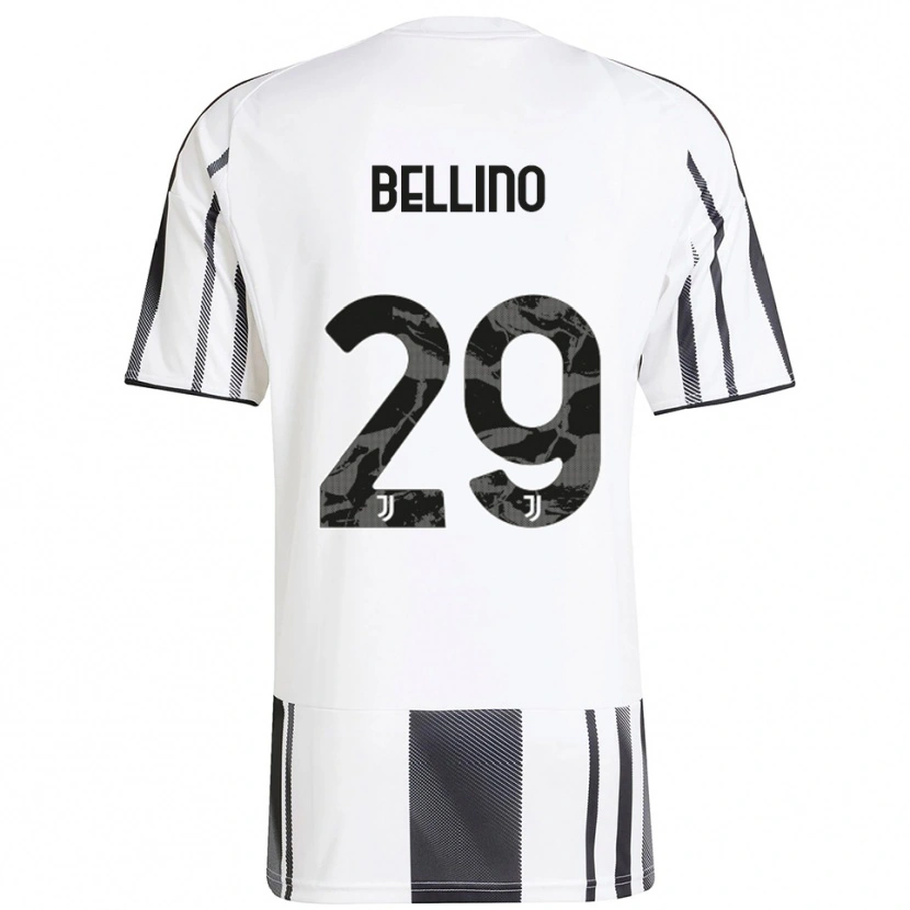 Danxen Kinderen Filippo Bellino #29 Wit Zwart Thuisshirt Thuistenue 2025/26 T-Shirt
