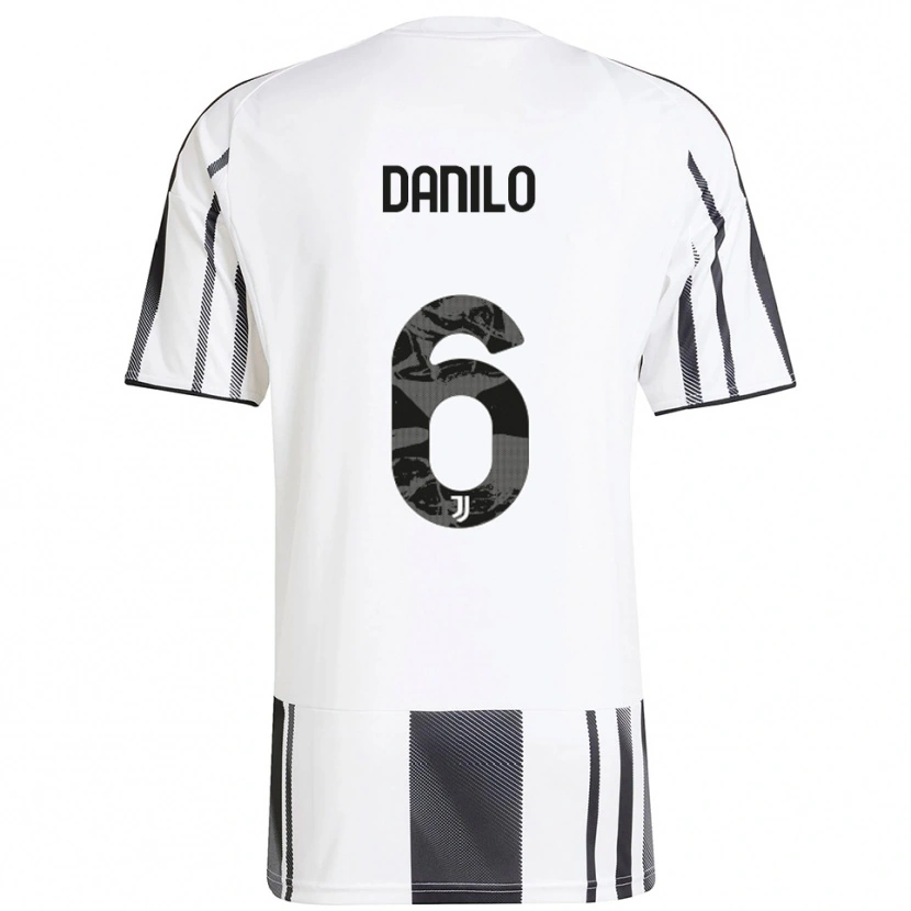 Danxen Kinderen Danilo #6 Wit Zwart Thuisshirt Thuistenue 2025/26 T-Shirt