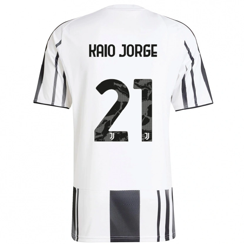 Danxen Kinderen Kaio Jorge #21 Wit Zwart Thuisshirt Thuistenue 2025/26 T-Shirt
