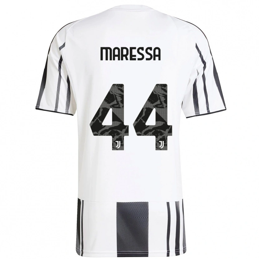 Danxen Kinderen Tommaso Maressa #44 Wit Zwart Thuisshirt Thuistenue 2025/26 T-Shirt