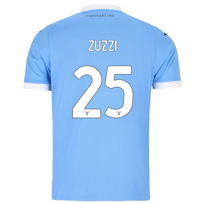Danxen Kinderen Giorgia Zuzzi #25 Hemelblauw Wit Thuisshirt Thuistenue 2025/26 T-Shirt