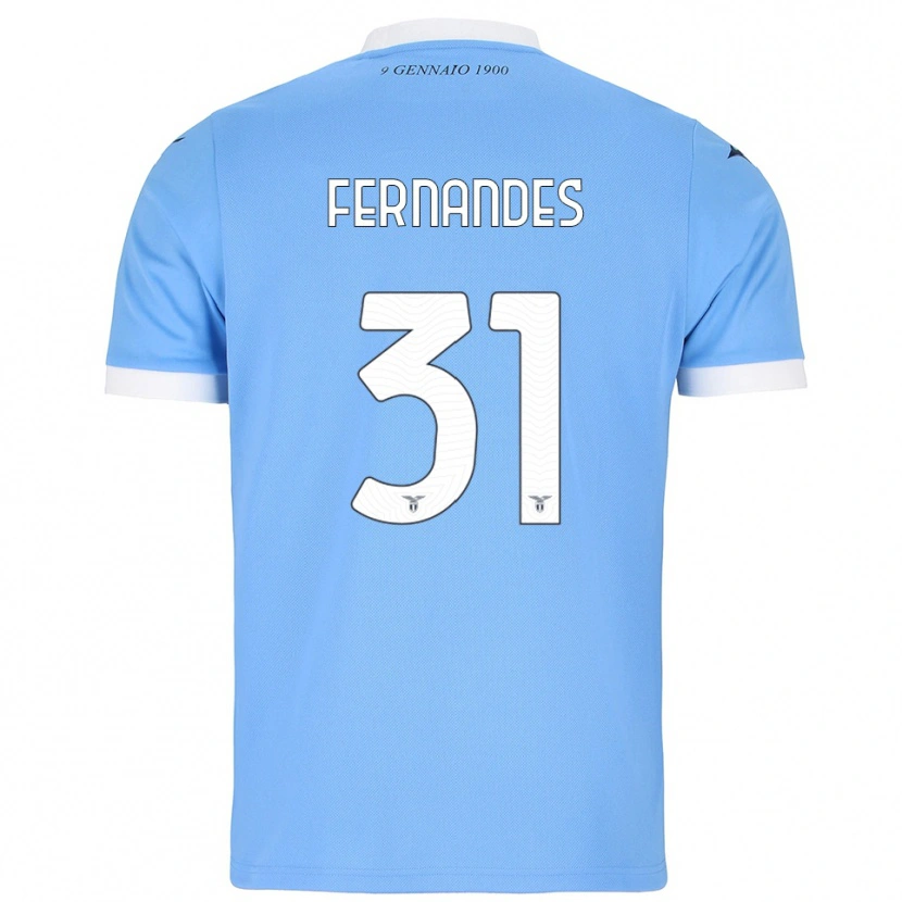 Danxen Kinderen Saná Fernandes #31 Hemelblauw Wit Thuisshirt Thuistenue 2025/26 T-Shirt