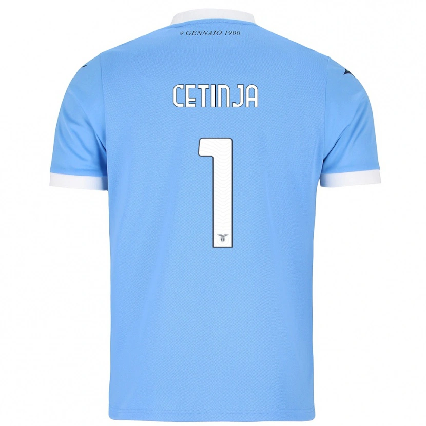 Danxen Kinderen Sara Cetinja #1 Hemelblauw Wit Thuisshirt Thuistenue 2025/26 T-Shirt