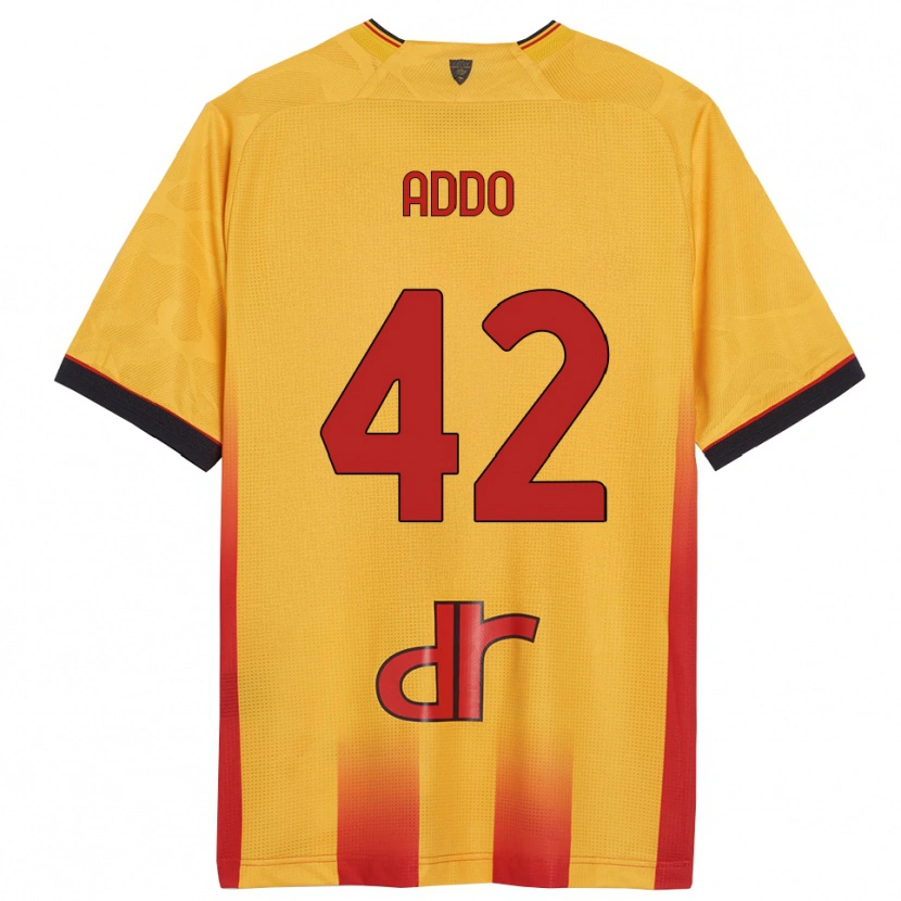 Danxen Kinderen Vernon Addo #42 Geel Oranje Thuisshirt Thuistenue 2025/26 T-Shirt