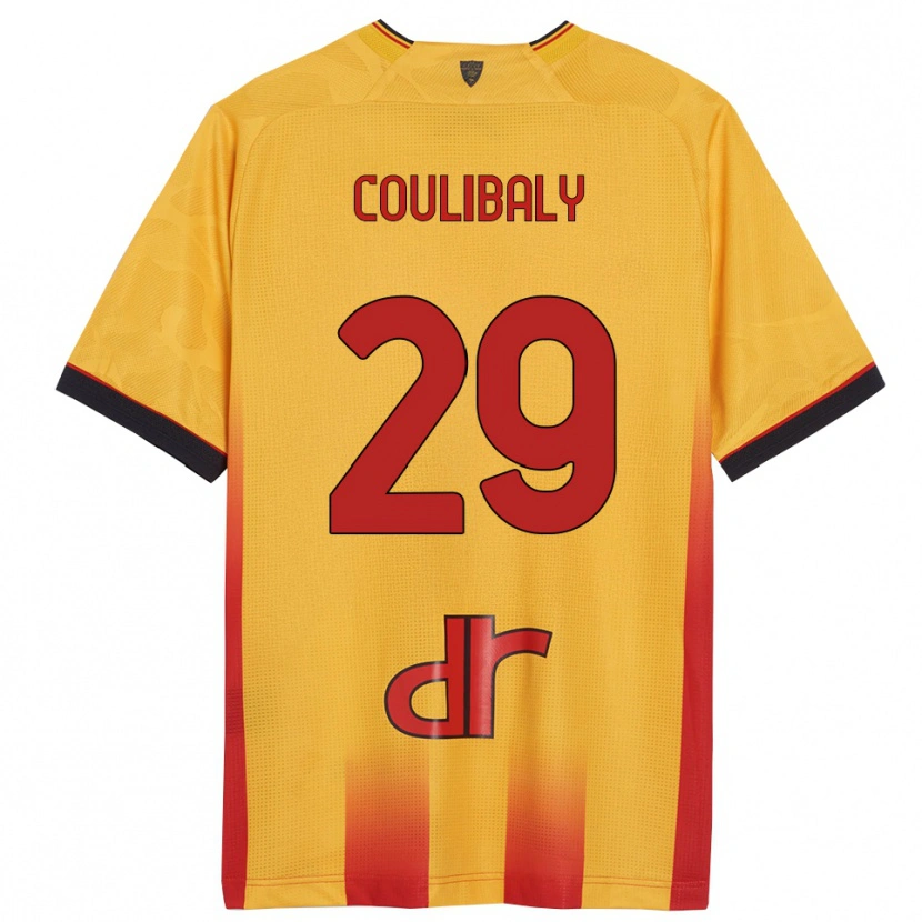 Danxen Kinderen Lassana Coulibaly #29 Geel Oranje Thuisshirt Thuistenue 2025/26 T-Shirt
