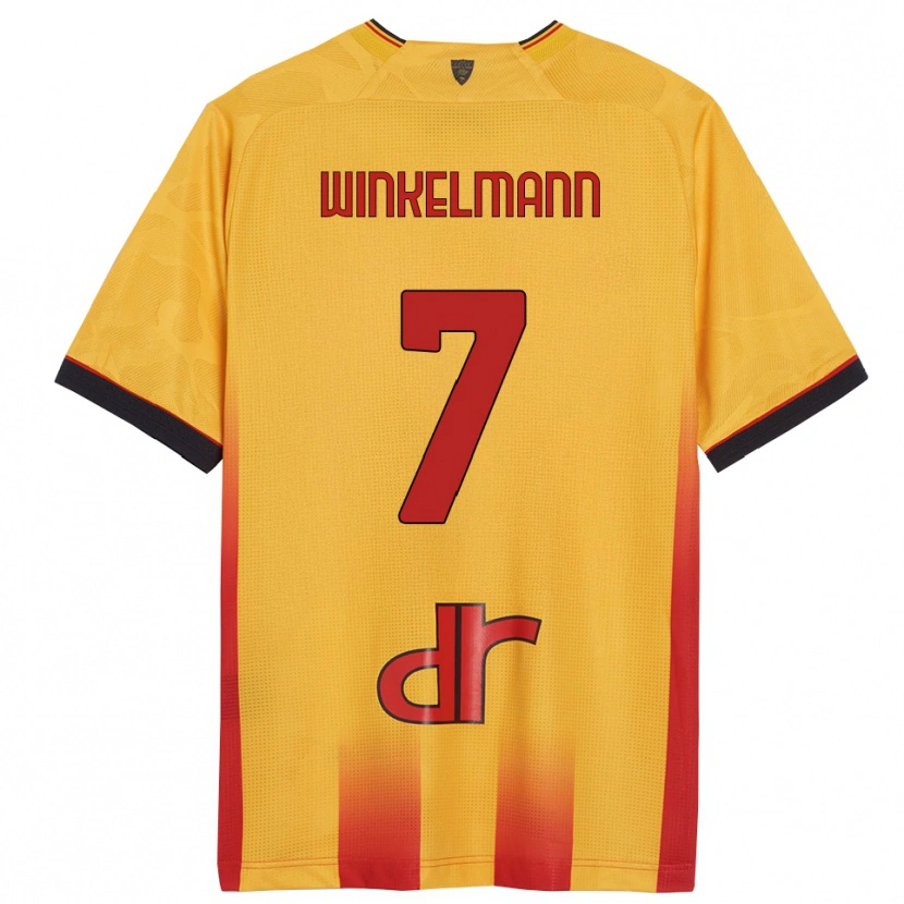 Danxen Kinderen Till Winkelmann #7 Geel Oranje Thuisshirt Thuistenue 2025/26 T-Shirt