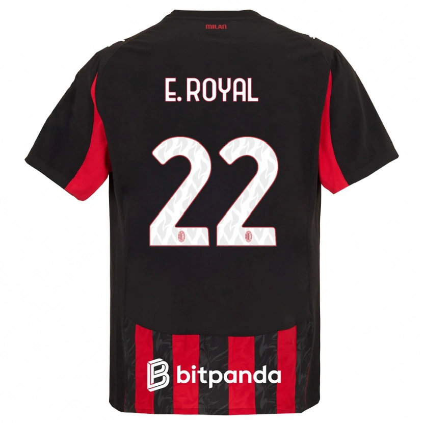 Danxen Kinderen Emerson Royal #22 Rood Zwart Thuisshirt Thuistenue 2025/26 T-Shirt
