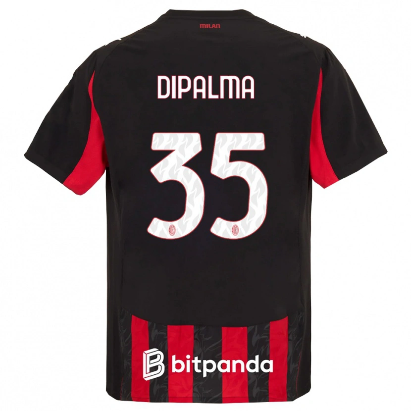 Danxen Kinderen Matteo Dipalma #35 Rood Zwart Thuisshirt Thuistenue 2025/26 T-Shirt