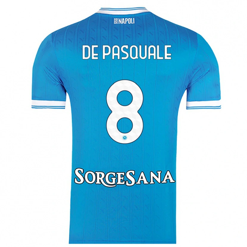 Danxen Kinderen Dylan De Pasquale #8 Hemelblauw Wit Thuisshirt Thuistenue 2025/26 T-Shirt