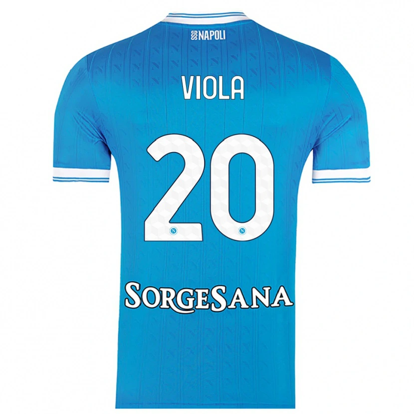 Danxen Kinderen Nicola Viola #20 Hemelblauw Wit Thuisshirt Thuistenue 2025/26 T-Shirt