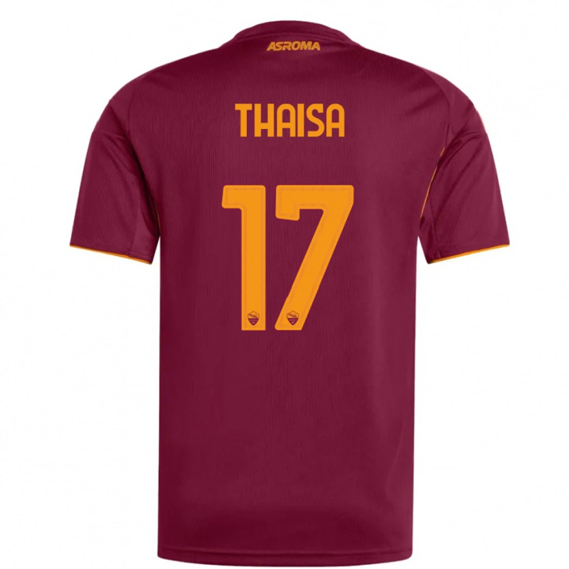 Danxen Kinderen Thaisa #17 Bourgondisch Oranje Thuisshirt Thuistenue 2025/26 T-Shirt