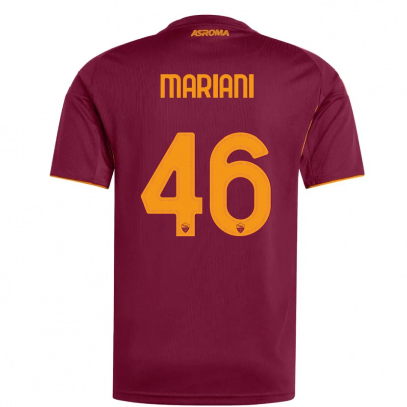Danxen Kinderen Christian Mariani #46 Bourgondisch Oranje Thuisshirt Thuistenue 2025/26 T-Shirt