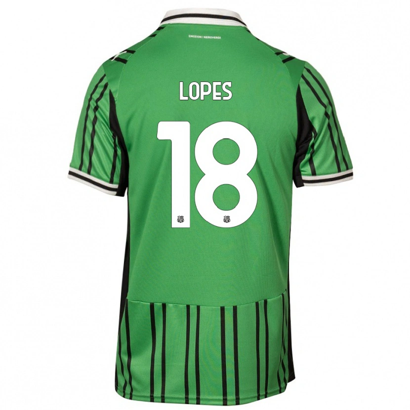 Danxen Kinderen Emerick Lopes #18 Groen Zwart Thuisshirt Thuistenue 2025/26 T-Shirt