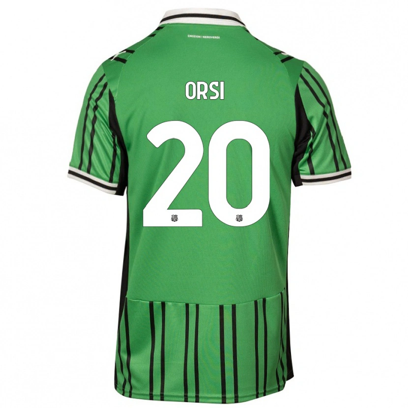Danxen Kinderen Benedetta Orsi #20 Groen Zwart Thuisshirt Thuistenue 2025/26 T-Shirt