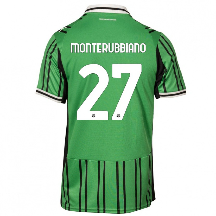 Danxen Kinderen Valeria Monterubbiano #27 Groen Zwart Thuisshirt Thuistenue 2025/26 T-Shirt