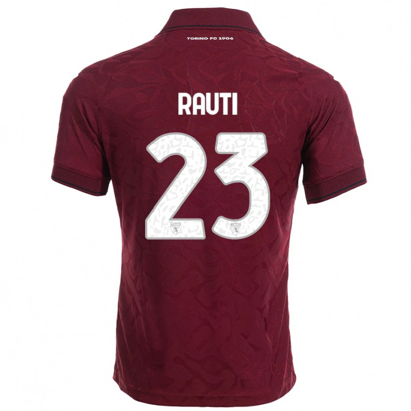 Danxen Kinderen Nicola Rauti #23 Bourgondisch Wit Thuisshirt Thuistenue 2025/26 T-Shirt