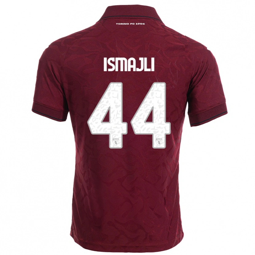 Danxen Kinderen Ardian Ismajli #44 Bourgondisch Wit Thuisshirt Thuistenue 2025/26 T-Shirt