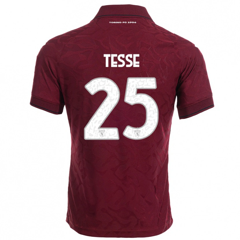 Danxen Kinderen Manuela Tesse #25 Bourgondisch Wit Thuisshirt Thuistenue 2025/26 T-Shirt
